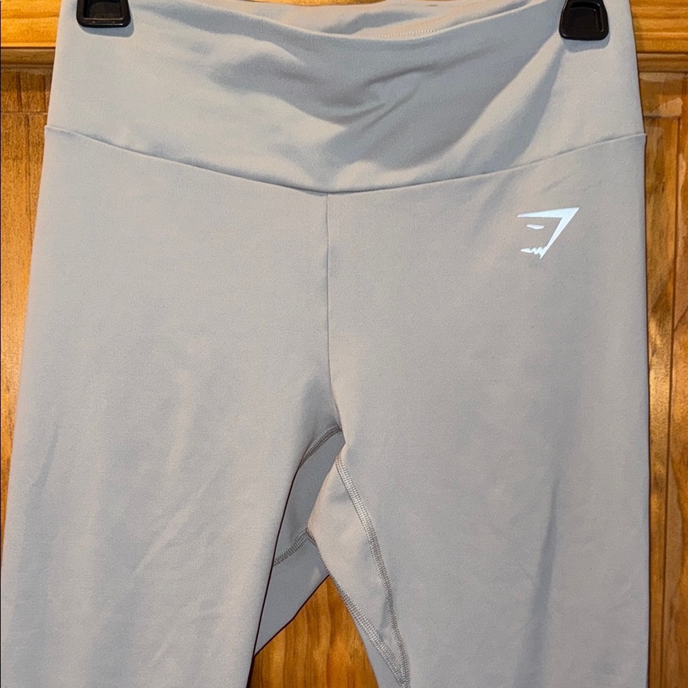 Gymshark Light Gray High-Rise Performance Leggings